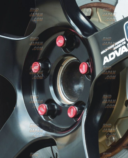 Kyo-Ei Kyokugen Lug Nut With Aluminum Cap M12xP1.5 16P - Red